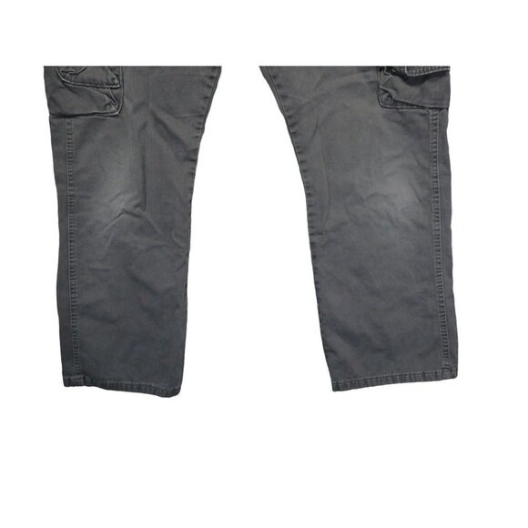 Men's 36x29 Wrangler Jeans Cargo Gray Canvas Utility Pants Grey 70BRWAH Workwear - Picture 8 of 11